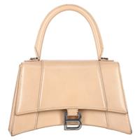 Balenciaga Small Hourglass Top Handle Bag In Calf Leather Women Nude One Size
