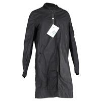 Rick Owens Drkshdw Long Zipped Jacket In Polyamide Women Black M - M Regular