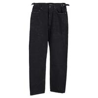 Balenciaga Distressed High-Rise Wide-Leg Jeans In Cotton Denim Men Black Xxs - XXS Regular