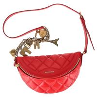 Balenciaga Quilted Xxs Souvenier Charms Belt Bag In Leather Women Red One Size