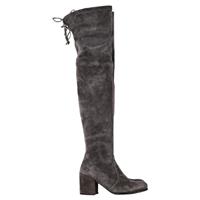 Stuart Weitzman Genna Over The Knee Boots In Suede Women Grey Size 35