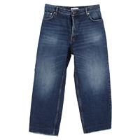 Balenciaga High-Rise Wide-Leg Jeans In Cotton Denim Women Blue Size 34 - FR34 Regular
