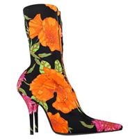 Balenciaga Floral Printed Sock Boots In Neoprene Women Multicolor Size 39