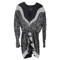 Isabel Marant Caldes Sequined-Embellished Mini Dress In Chiffon Women Bl Size - EU36 Regular