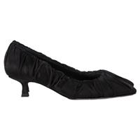 Khaite Palmero Ruched Kitten-Heel Pumps In Silk Women Black Size 37