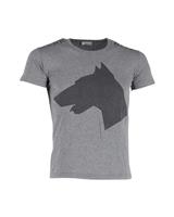 Christian Dior Dark Bite Dog Graphic T-Shirt In Cotton Men Grey S - S Regular