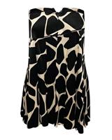 Moschino Cheap And Chic Pleated Skirt In Animal Print Rayon Women Multico Size - FR38 Regular