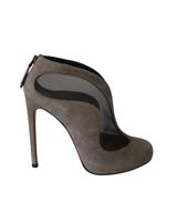 Alaa Azzedine Ankle Boots In Suede Women Grey Size 35.5