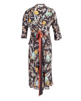 Diane Von Furstenberg Madalena Wrap Dress In Viscose Women Multicolor Size 0 - US0 Regular