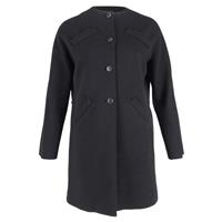 Balenciaga 60S Archive Coat In Virgin Wool Women Black Size 36 - EU36 Regular