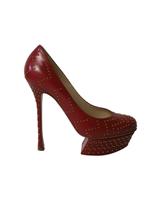 Nicholas Kirkwood Studded Platform High Heel Pumps In Leather Women Red Size 38