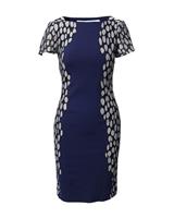 Diane Von Furstenberg Queen Tilda Dress In Viscose Women Blue Xs - XS Regular