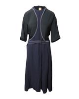 Marni Contrast Stitch Paneled Dress In Viscose Women Multicolor Size 38 - FR38 Regular