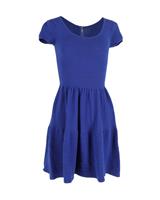 Sandro Paris Textured Knit Mini Dress In Cotton Women Blue S - S Regular