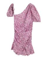 Isabel Marant Etoile Printed Mini Dress In Cotton Women Pink Size 40 - FR40 Regular