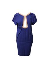 Balenciaga Cut Out Dress In Rayon Women Blue Size 7 - US7 Regular