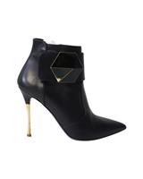 Nicholas Kirkwood Hexagon Ankle Boots In Leather Women Black Size 38
