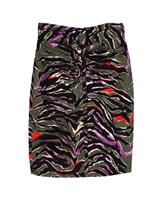 Balenciaga Printed Pencil Skirt In Cotton Women Multicolor Size 8 - US8 Regular