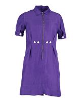 Sandro Paris Zip Front Mini Dress In Viscose Women Purple L - L Regular
