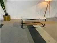DFS Ollo Black Metal & White Ceramic Coffee Table RRP £399