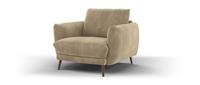 Sofology Adler Latte Lifestyle Mottled Fabric & Dark Wood Armchair RRP &pound;559