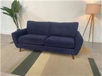 Marks and Spencer M&S Wyatt Navy Blue Soft Plain Large 3 Seater Sofa RRP £1399