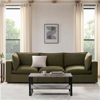 Dusk Boston Olive Velvet 3 Seater Sofa RRP &pound;1239