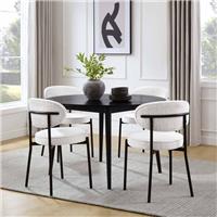 Dusk Heidi Black Oak 4-6 Seater Round Dining Table RRP &pound;399