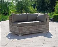 Rattan Direct Monaco Grey Left Arm Garden Day Bed Sofa RRP &pound;449