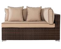 Rattan Direct Monaco Chocolate Mix & Coffee Cream Left Arm Day Bed Sofa RRP &pound;385