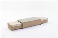 Rattan Direct Ascot Willow Garden Coffee Table & 2 Footstools RRP &pound;325