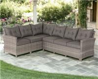 Rattan Direct Sorrento Double Flat Grey Outdoor/Garden Corner Sofa RRP &pound;1199