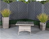 Rattan Direct Grey Square Outdoor/Garden Dining Table RRP &pound;349