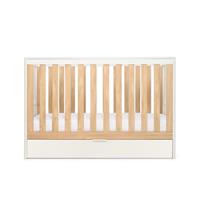 Tutti Bambini Riley Mini Cot Bed with Drawer - White & Maple Oak RRP £229