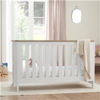 Tutti Bambini Verona Cot Bed - White & Oak RRP £349