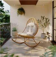 Garden Stories Woven Padded Rocker Chair RRP &pound;250