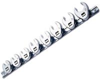 Brand New Laser Crow Foot Crowsfeet Wrench Spanner Set 3/8 Drive 10mm - 22mm
