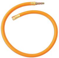 Bright Orange Air Line Leader Hose Whip 600mm x 10mm 1/4 BSP LL