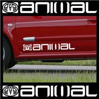 2 x Animal Logo Car Graphic Sticker Decals Vinyl Camper Van Surf Adhesive
