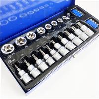 Torx Sockets Bits Set male female Star T E Sockets 3/8 1/2 dr TORX