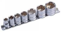 Whitworth WW Vintage Car Socket Set 7pce 3/8 Drive 1/8 > 1/2