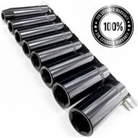 Deep IMPACT Socket Set 3/8 Drive metric Long Reach Impact Sockets 8pc Toolzone