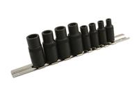 Tool Tap Die Socket Set Holder Magnetic Square Sockets 1/4 & 3/8 Drive