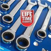Ratchet Spanner Wrench Set 8 Metric Combination Ratcheting Spanners 8-19mm