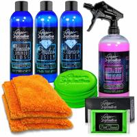 Car Restoration Kit Valeting Cleaning Polish Wax Wash Clay Set Pure Definition