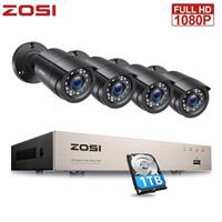 ZOSI 1080p CCTV Security Camera System 5MP Lite 8CH DVR IR Night Vision Outdoor