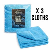 Edgeless Microfibre Cloths 465GSM 3 PK Microfiber Car Detailing Pure Definition