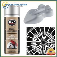 K2 Brake Caliper SILVER HIGH GLOSS Heat 260C Temperature Resistant Paint Spray