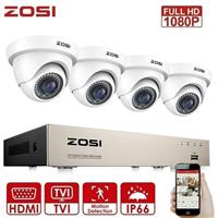 ZOSI CCTV Cameras Full HD 1080P 8CH DVR Recorder 3000TVL Home Security System IR