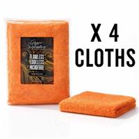 Edgeless Microfibre Cloths x 4 Flawless Microfiber Car Detailing Pure Definition